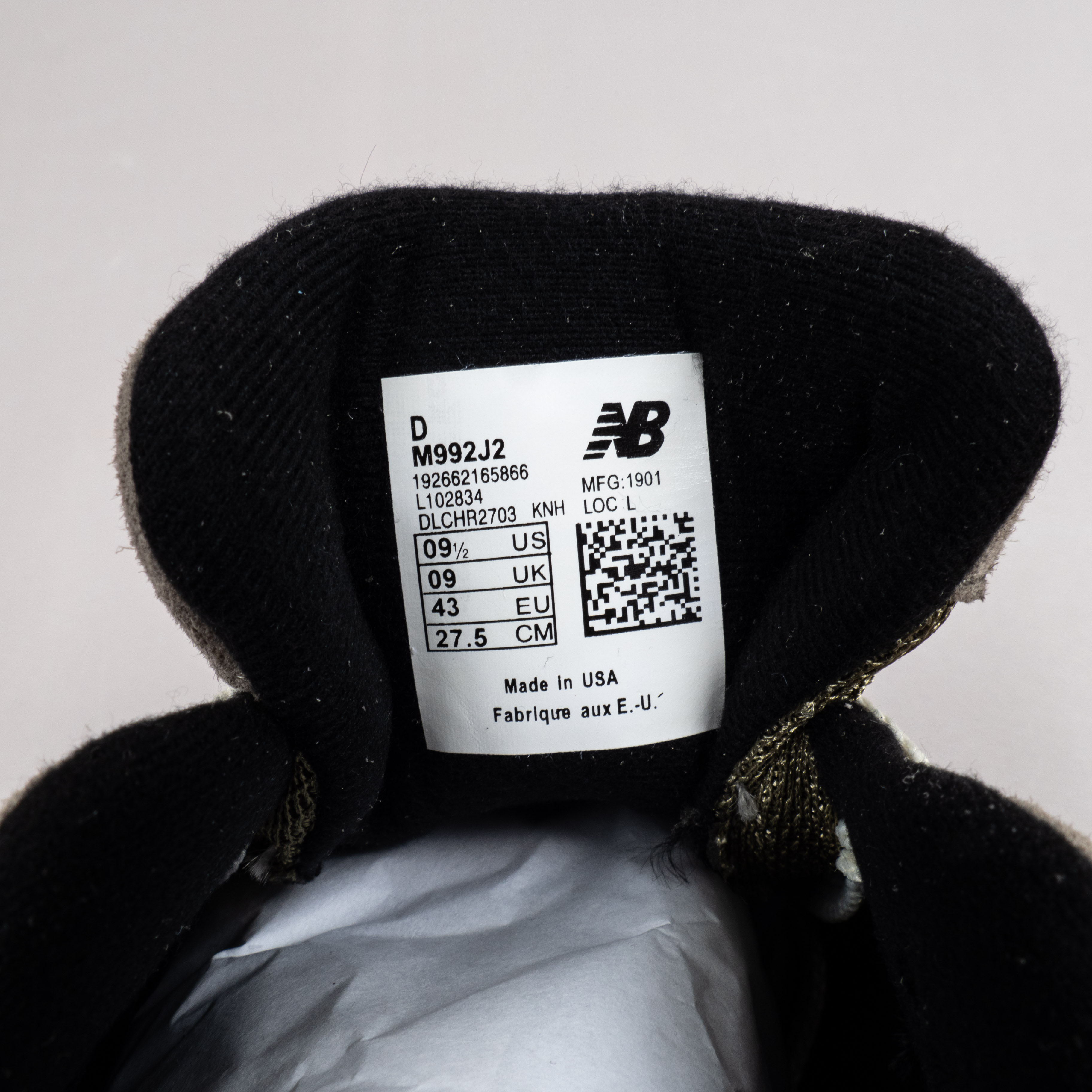 【Free Shipping】992 联名复古跑鞋 M992J2 棕灰