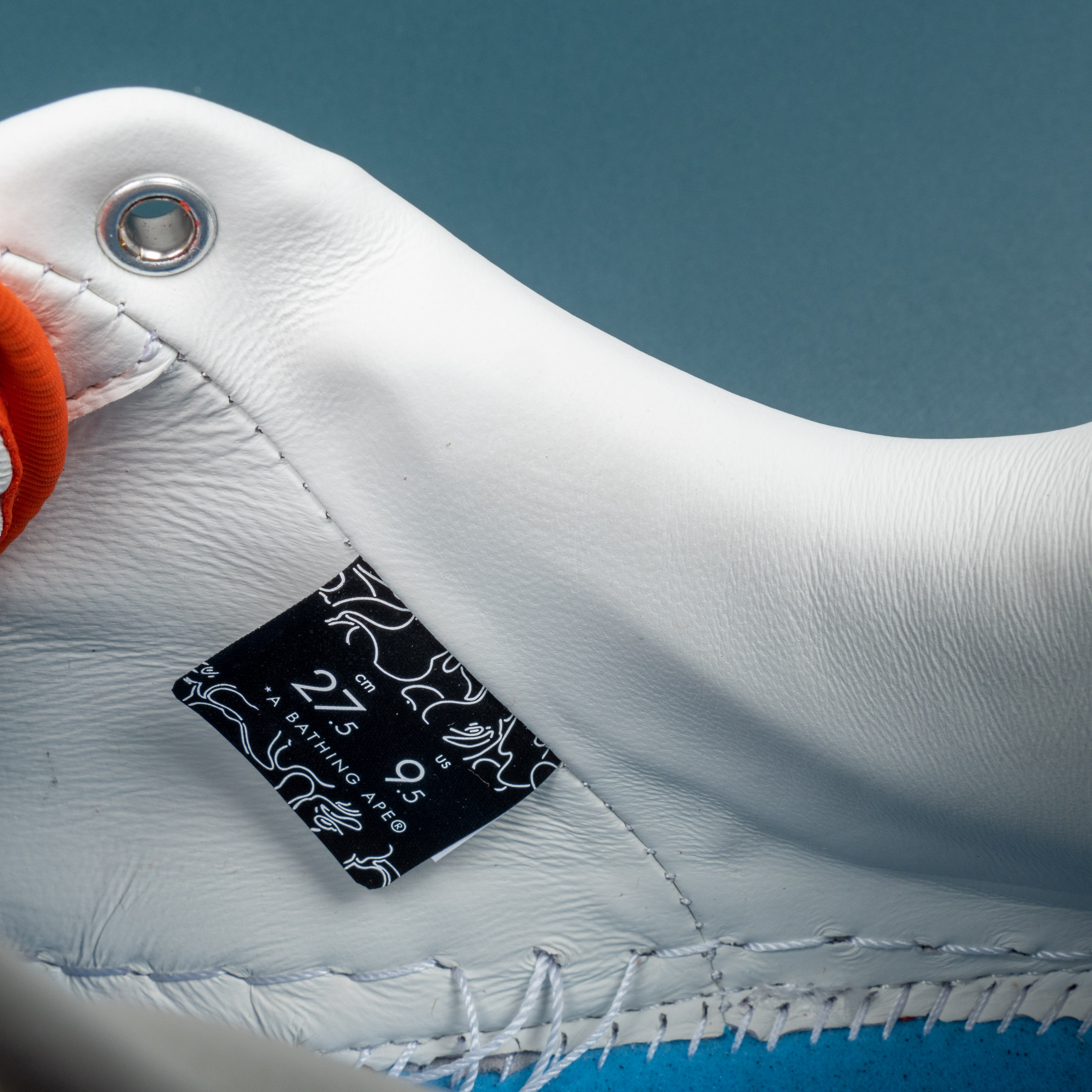 Patent Leather Orange White