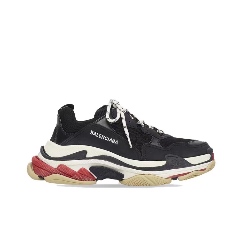 Triple S Black White Red