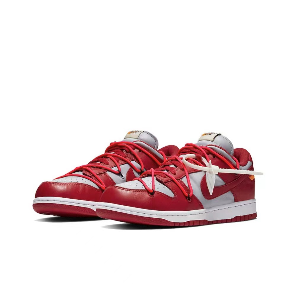 off-White x Futura x SB Dunk University Red