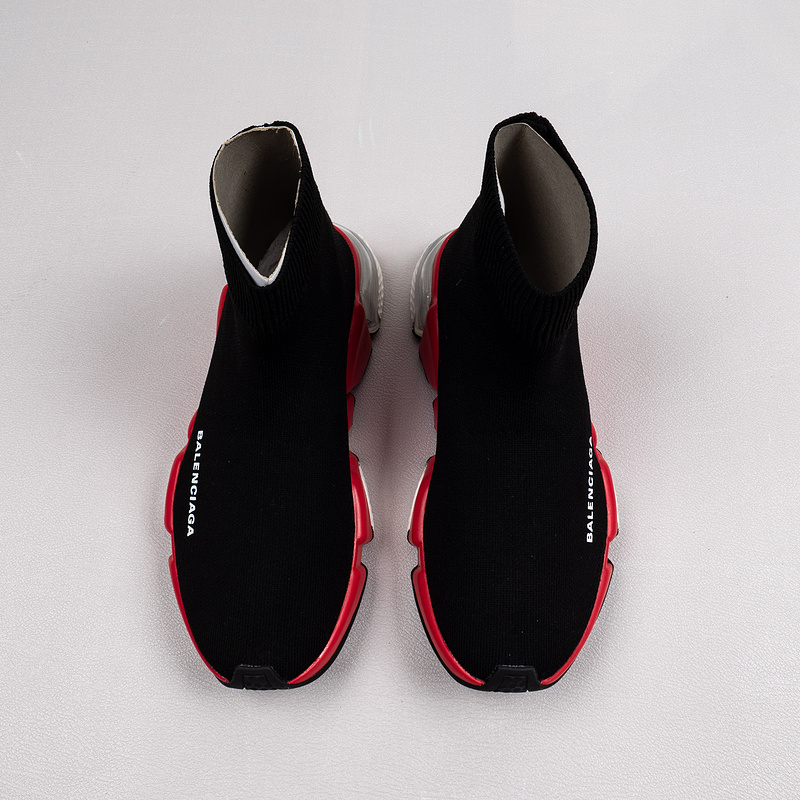 【Free Shipping】男女鞋 巴黎袜子鞋SPEED LOGO印花袜式针织运动鞋