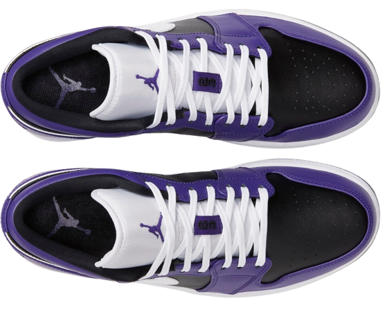 1's Low Court Purple Black