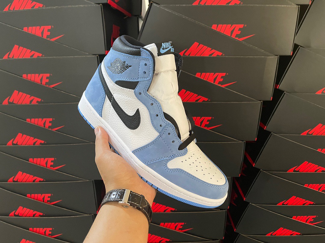 1's Retro High White University Blue Black