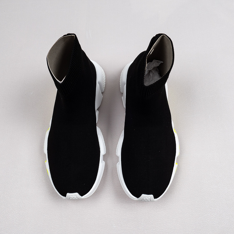 【Free Shipping】男女鞋 巴黎袜子鞋SPEED LOGO印花袜式针织运动鞋