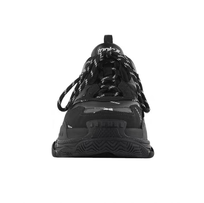 Triple S Allover Logo Black