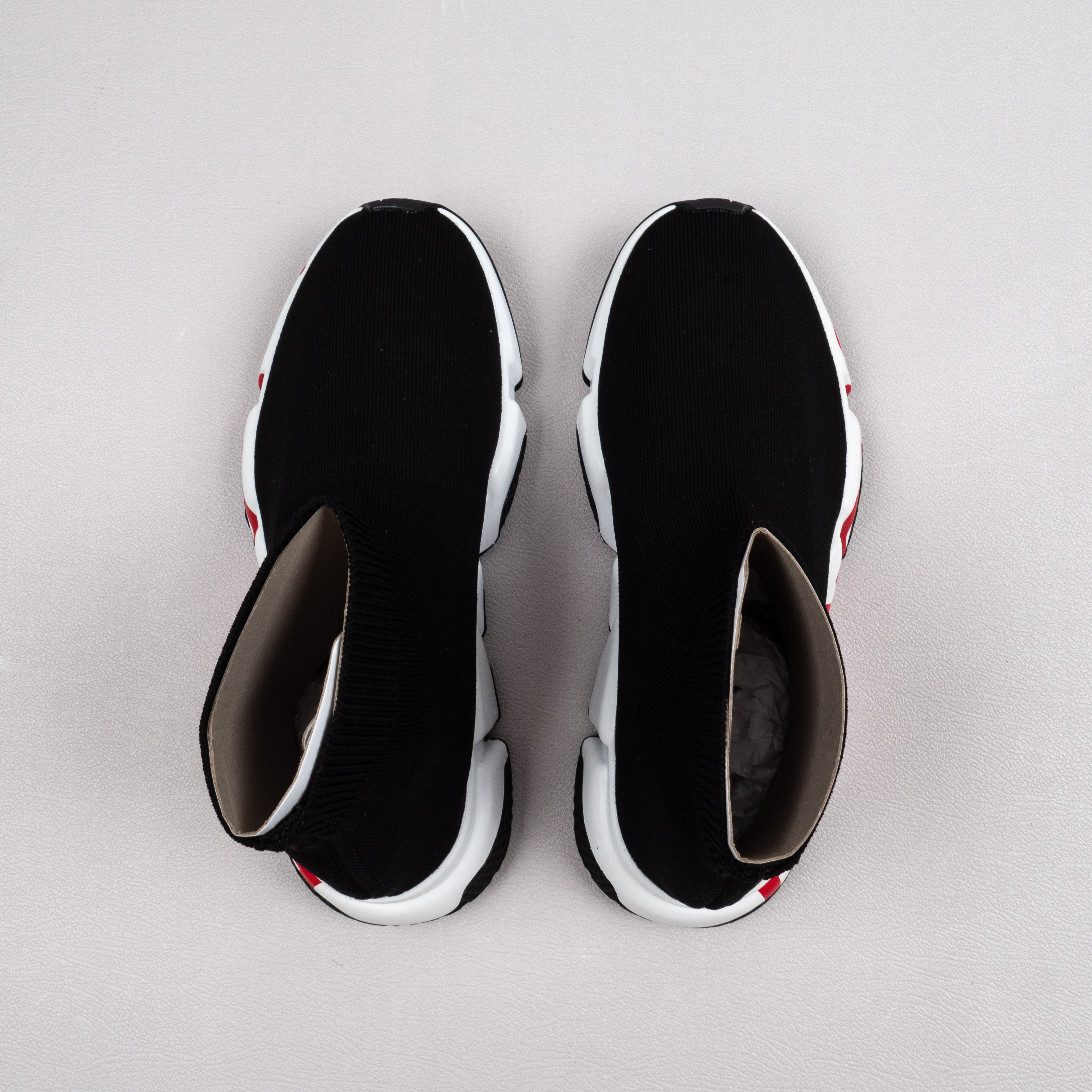 【Free Shipping】男女鞋 巴黎袜子鞋SPEED LOGO印花袜式针织运动鞋