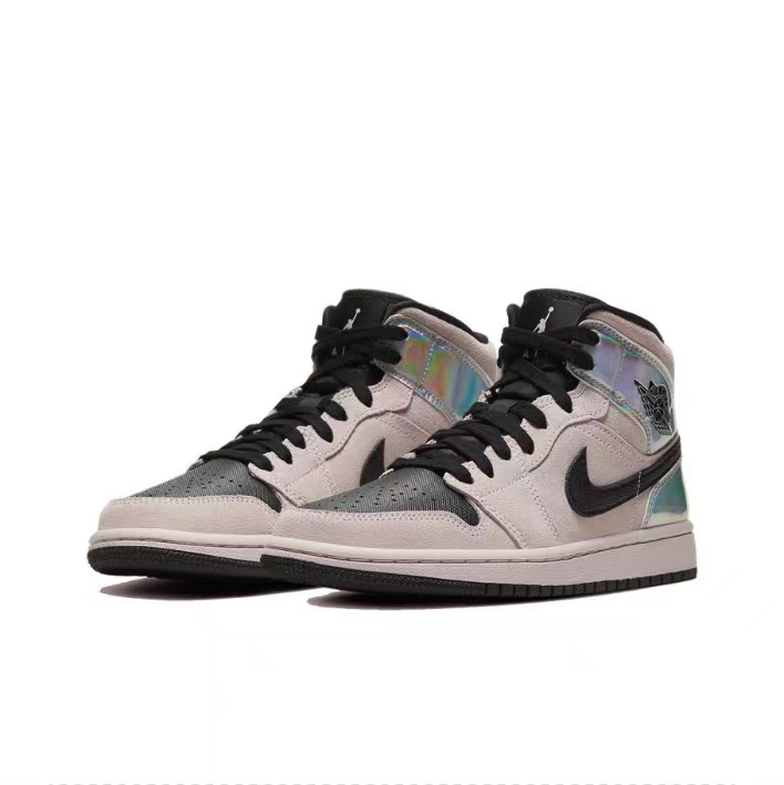 1's Mid Dirty Powder Iridescent