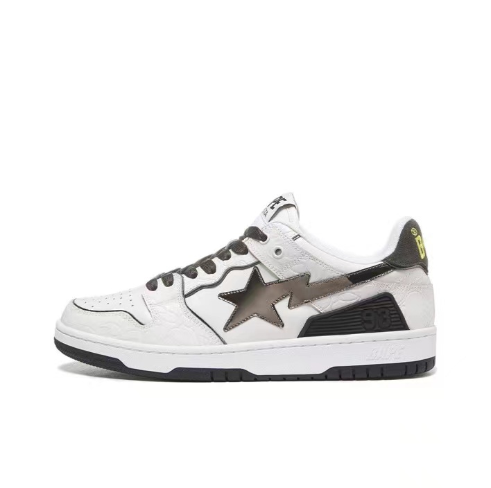 A Bathing Ape White Silver