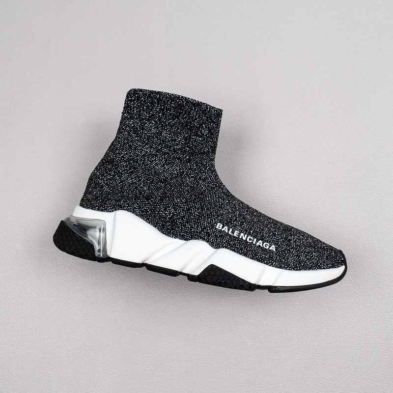 【Free Shipping】男女鞋 巴黎袜子鞋SPEED LOGO印花袜式针织运动鞋