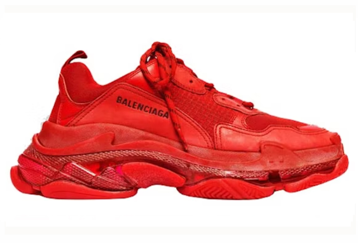 Triple S Red Clear Sole