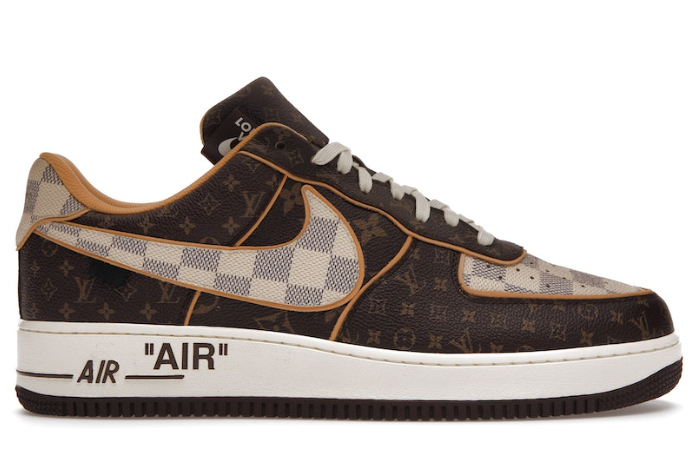 L&V AF 1 Low Louis Vuitton Monogram Brown Damier Azur