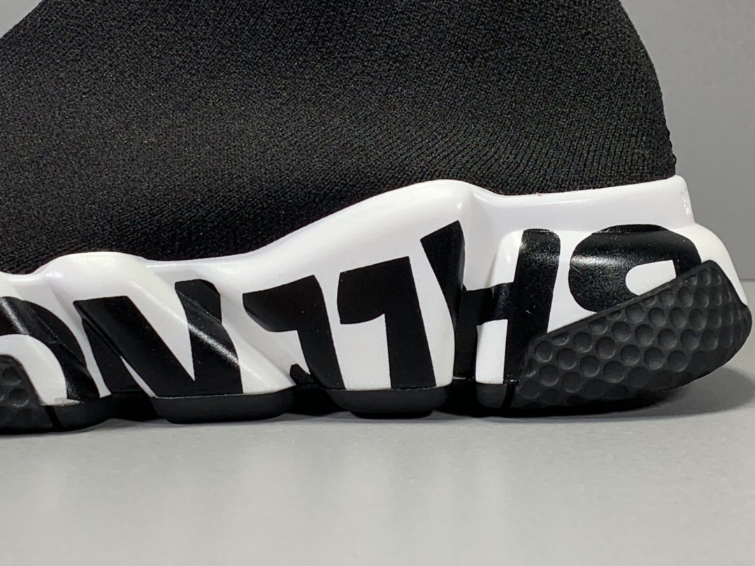 Speed Graffiti Trainers Black White