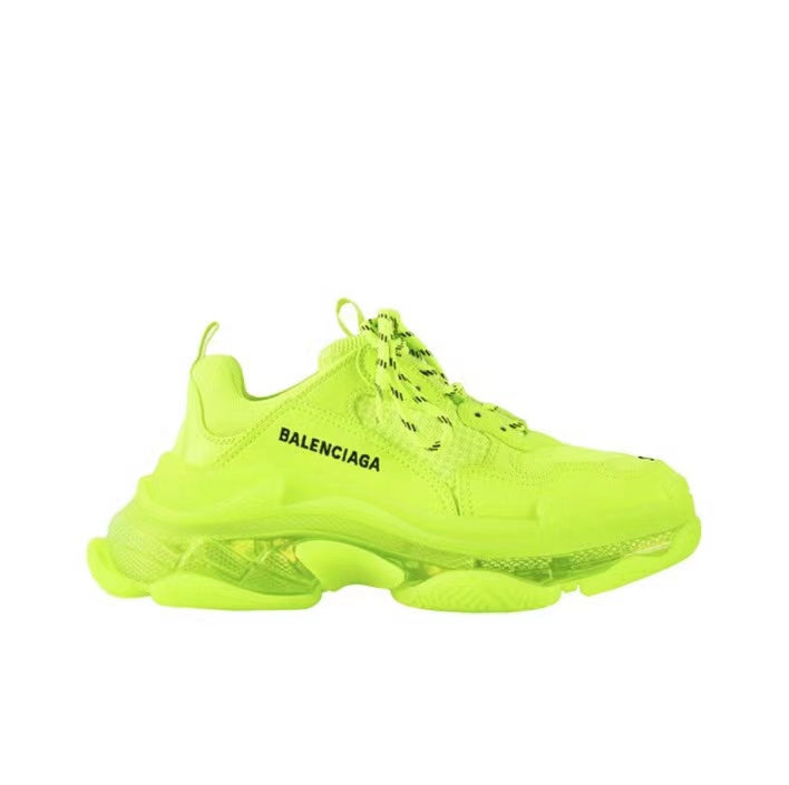 Triple S Clear Sole Fluo Yellow