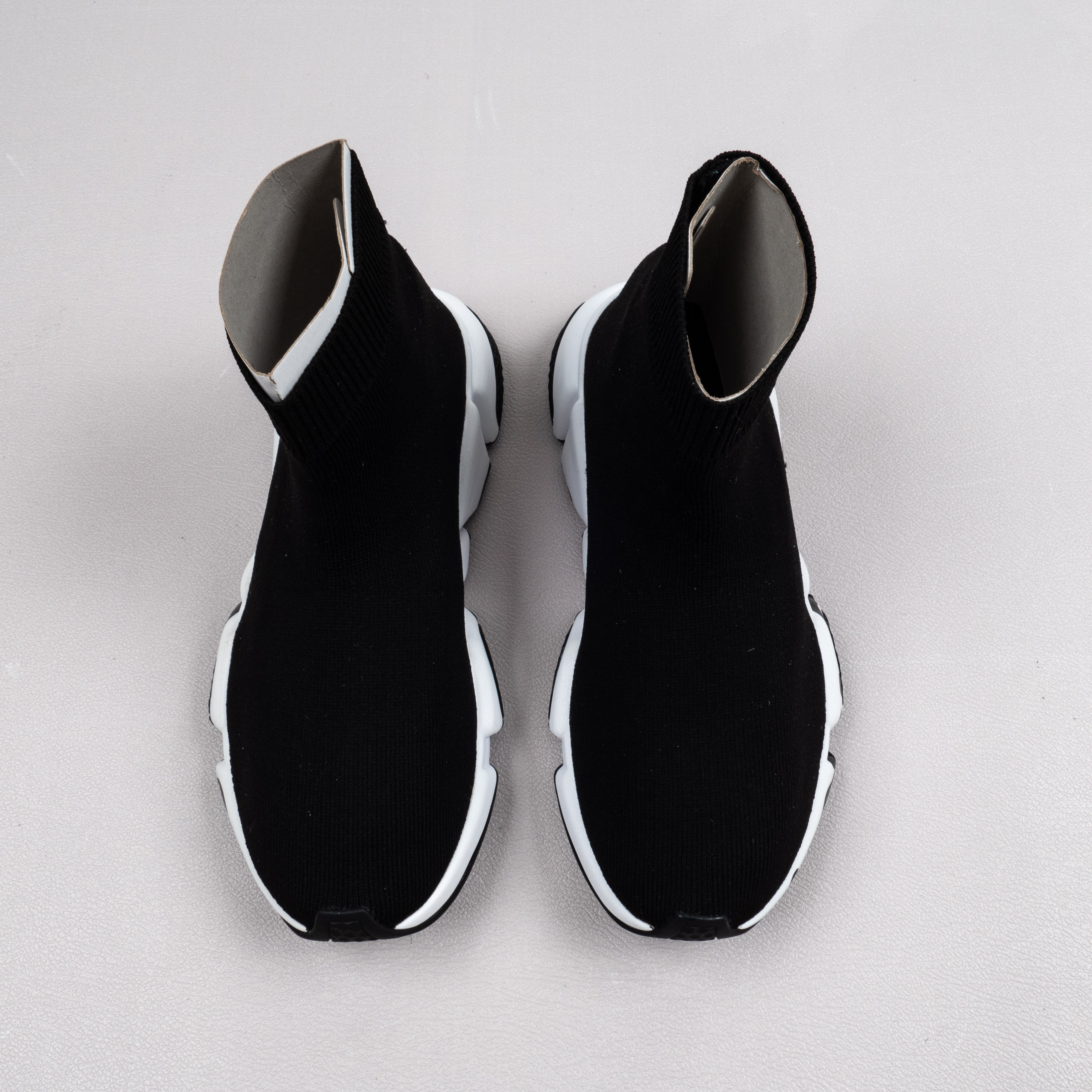 【Free Shipping】男女鞋 巴黎袜子鞋SPEED LOGO印花袜式针织运动鞋