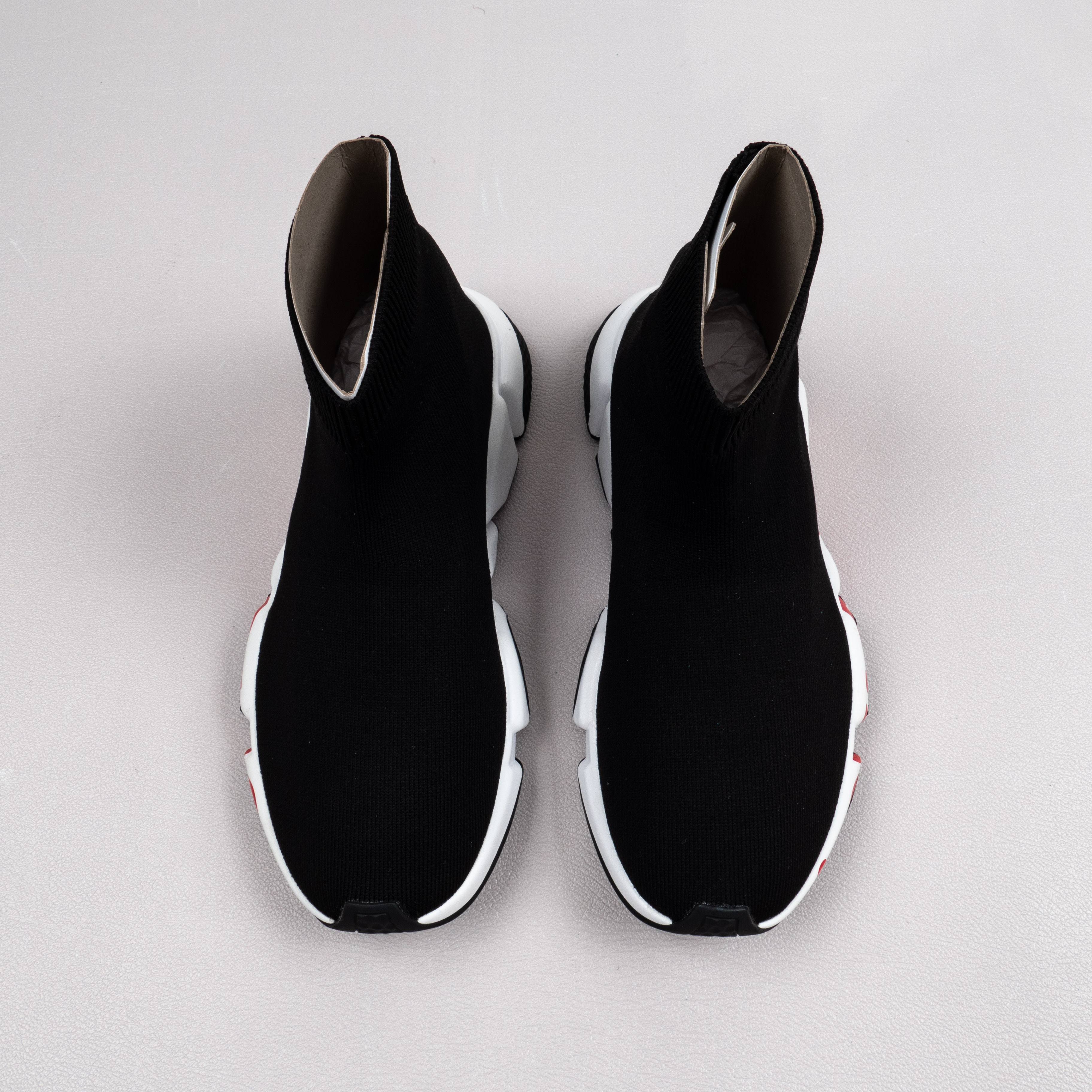 【Free Shipping】男女鞋 巴黎袜子鞋SPEED LOGO印花袜式针织运动鞋