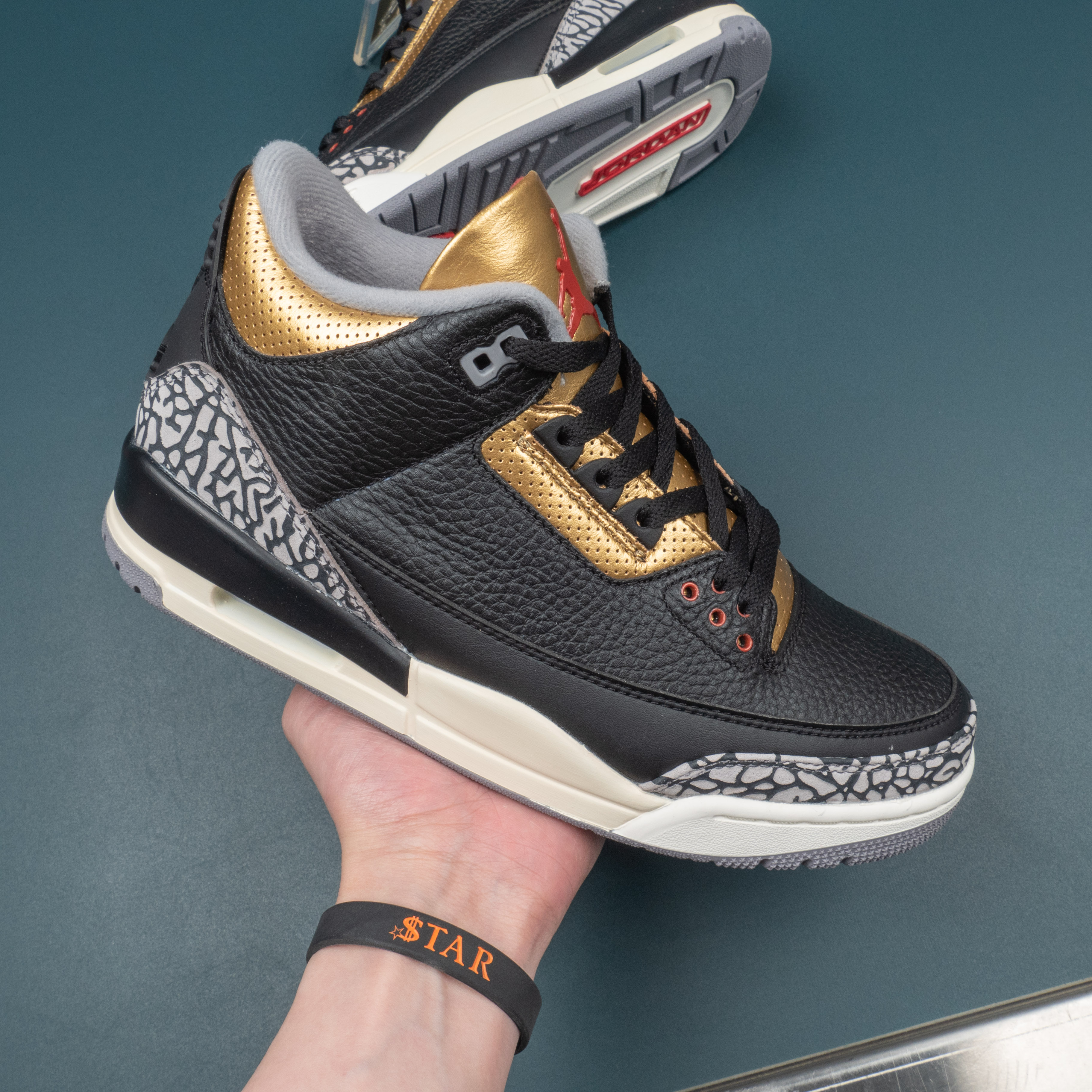3s Retro Black Cement Gold