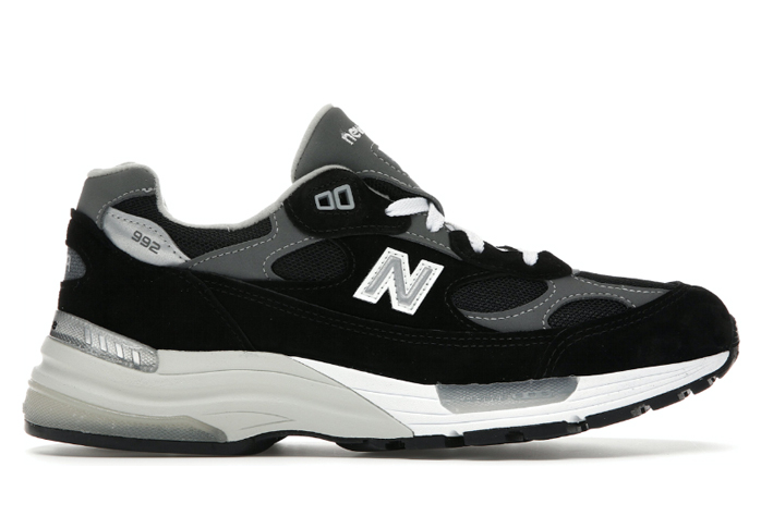 992 Black Grey Suede