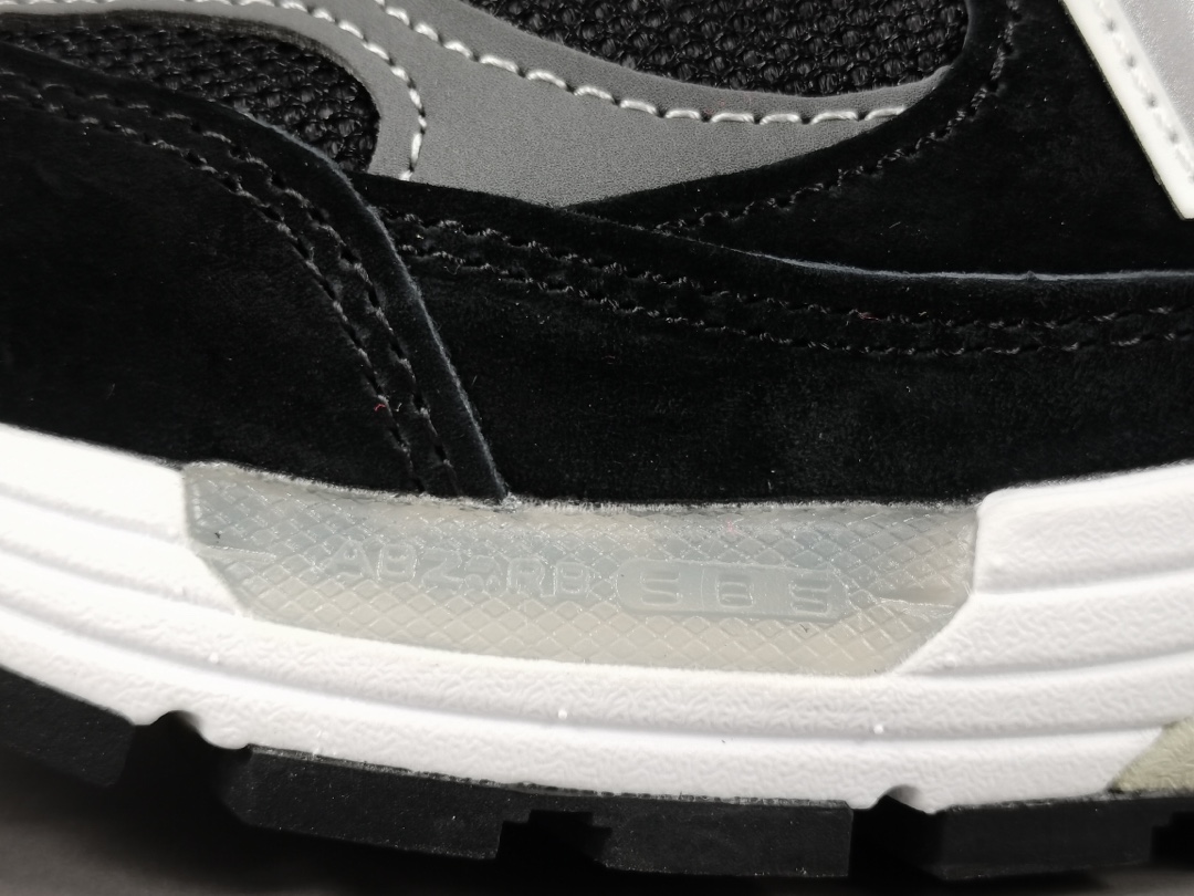 992 Black Grey Suede