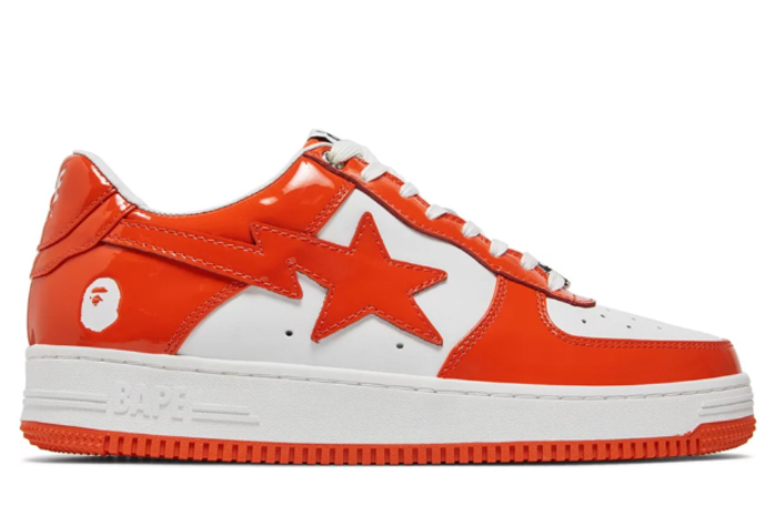 Patent Leather Orange White