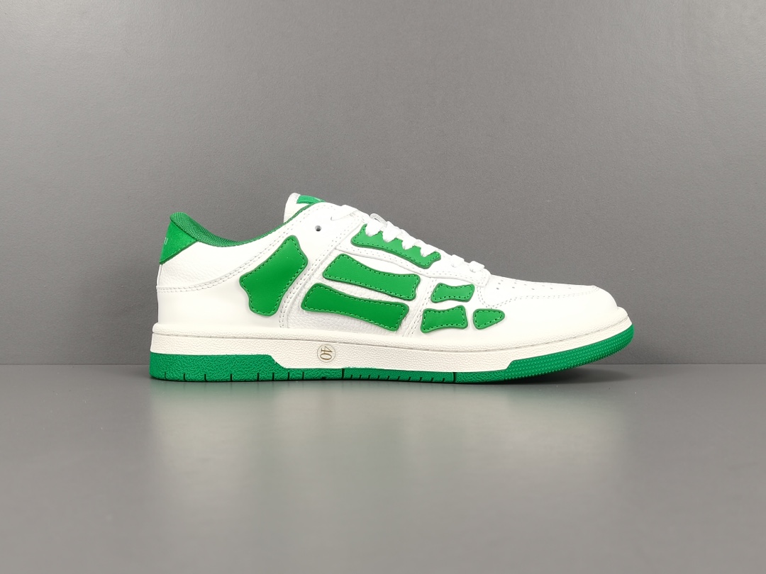 Skel Top Low White Green