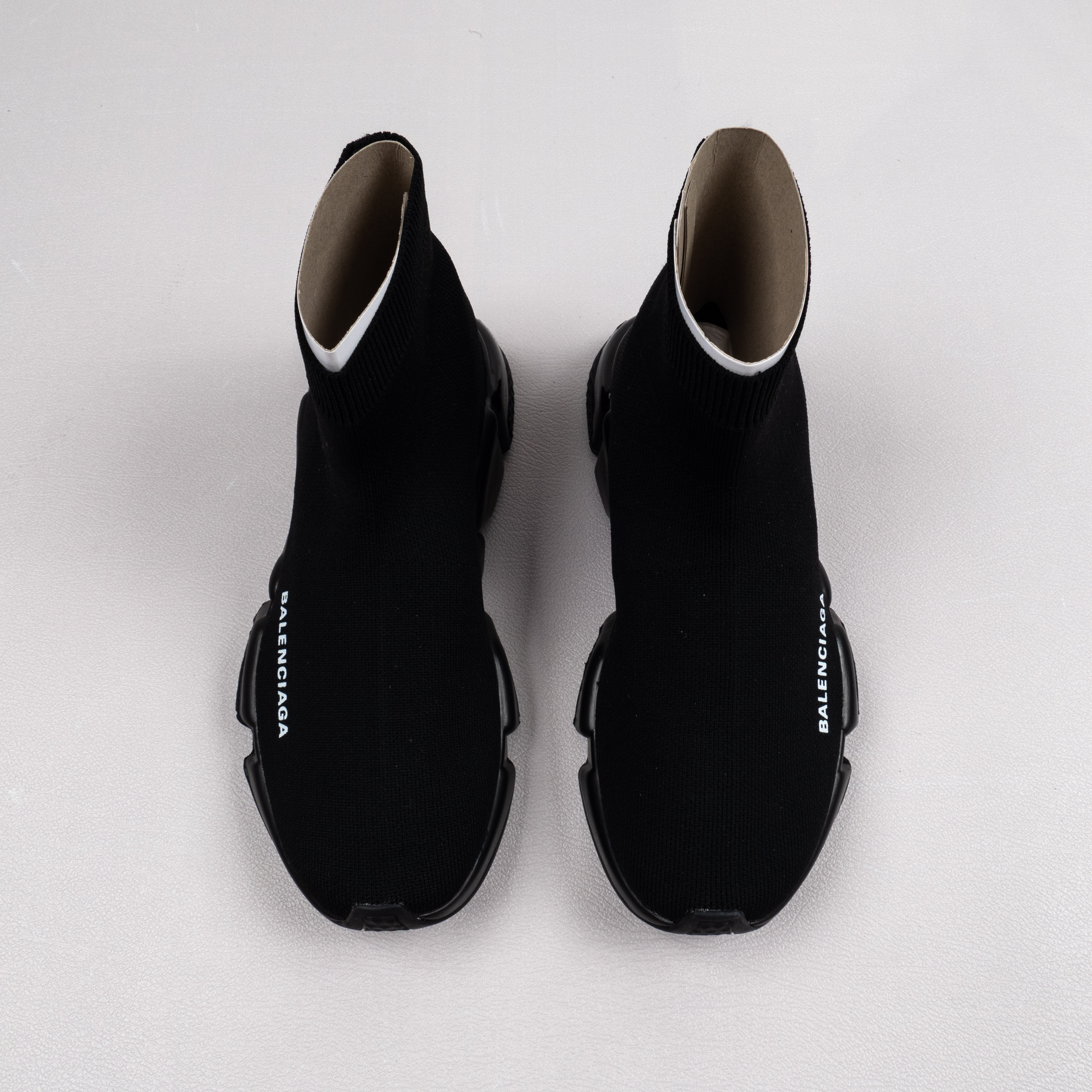 【Free Shipping】男女鞋 巴黎袜子鞋SPEED LOGO印花袜式针织运动鞋