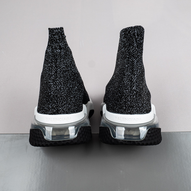 【Free Shipping】男女鞋 巴黎袜子鞋SPEED LOGO印花袜式针织运动鞋