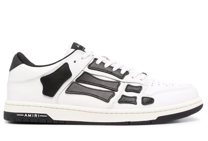 Skel Top Low White Black White