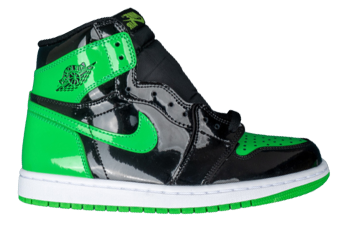 1s High Patent Black Green