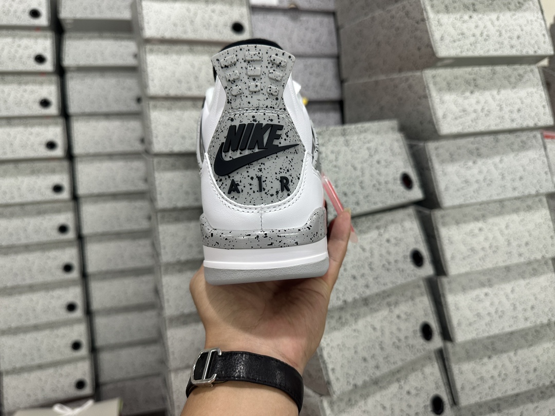 4's Retro White Cement