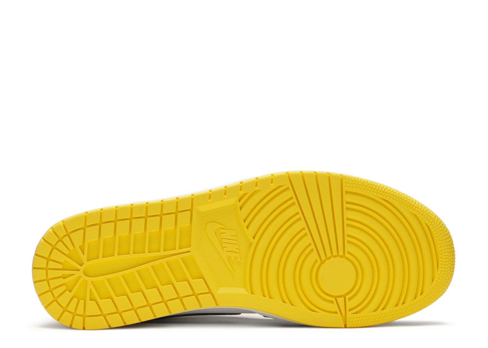 1's Mid Yellow Toe Black