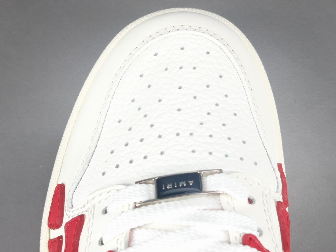 Skel Top Low White Red