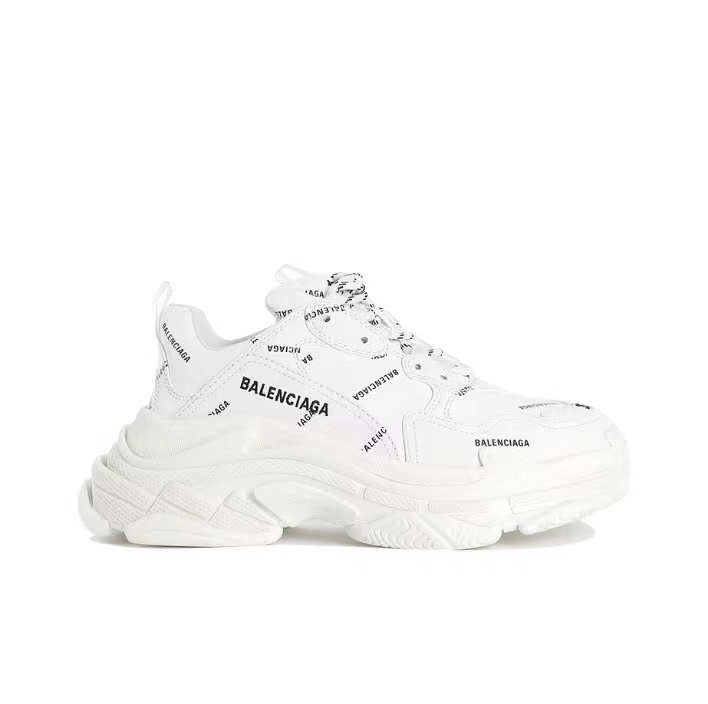 Triple S Allover Logo White