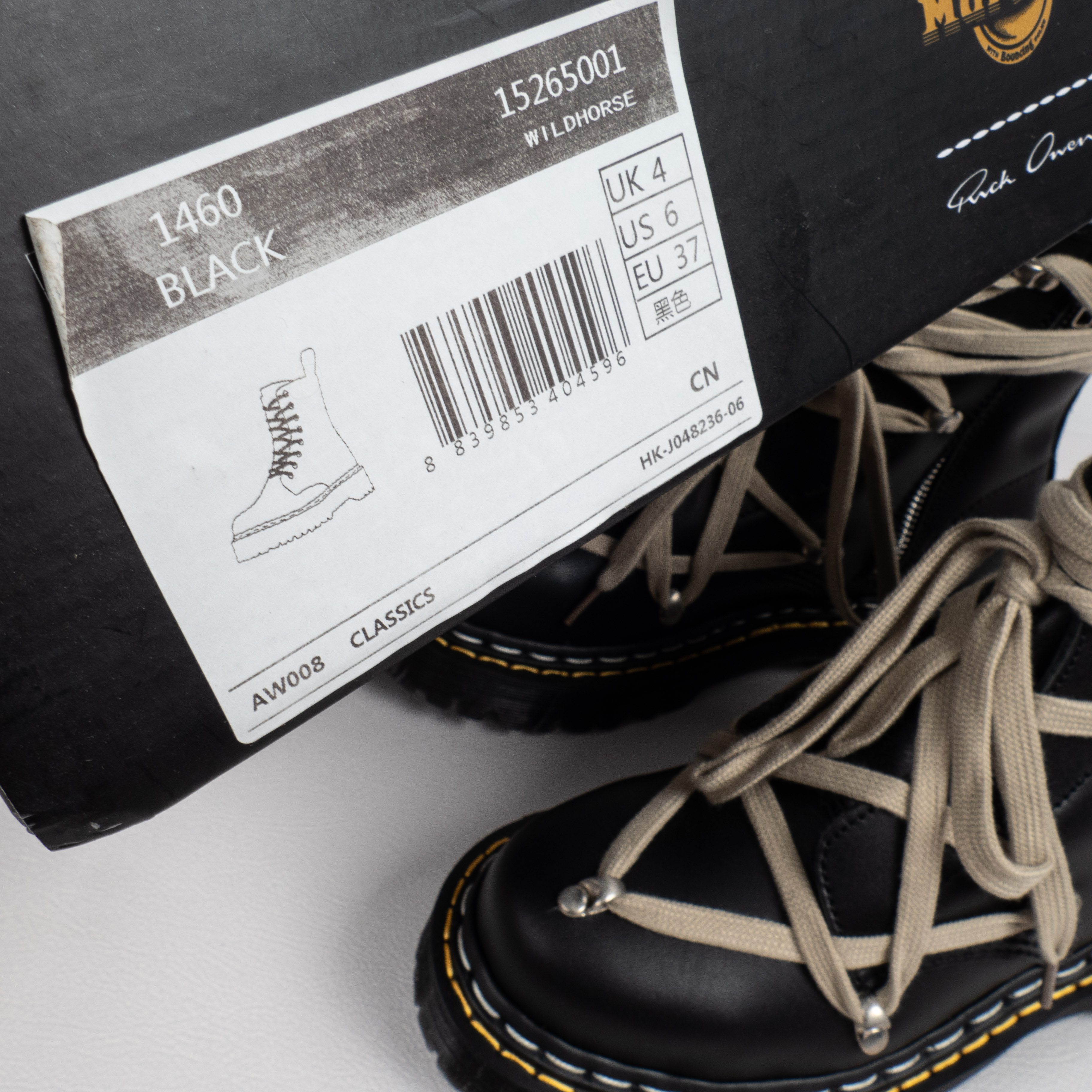 【Free Shipping】女鞋 Dr.Martens 马汀博士Jadon系列 1460 绑带马丁靴 15265001