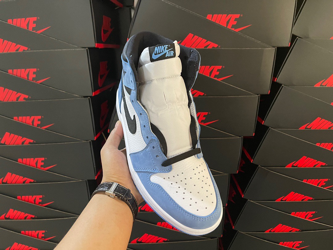 1's Retro High White University Blue Black