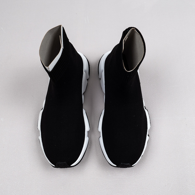 【Free Shipping】男女鞋 巴黎袜子鞋SPEED LOGO印花袜式针织运动鞋