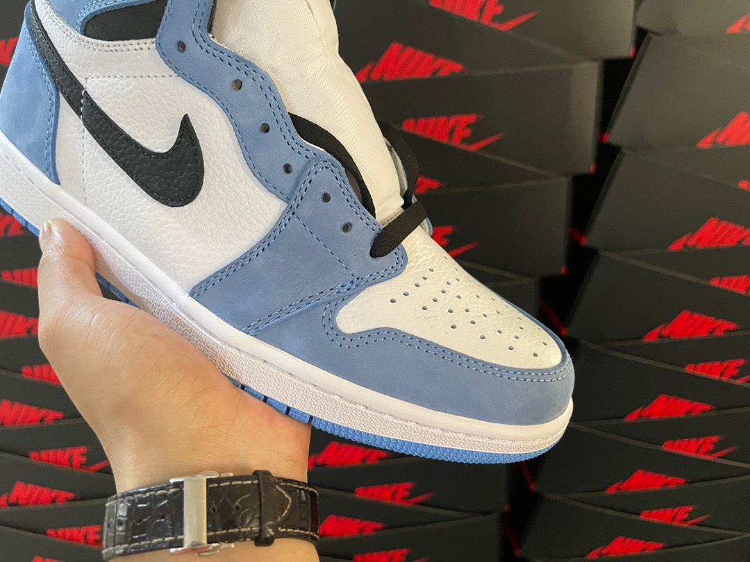 1's Retro High White University Blue Black