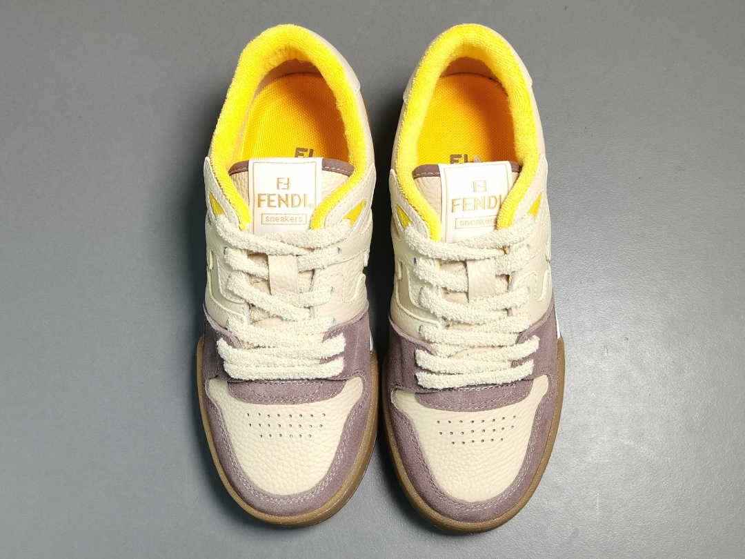 Match Low Tops Beige Gum Yellow
