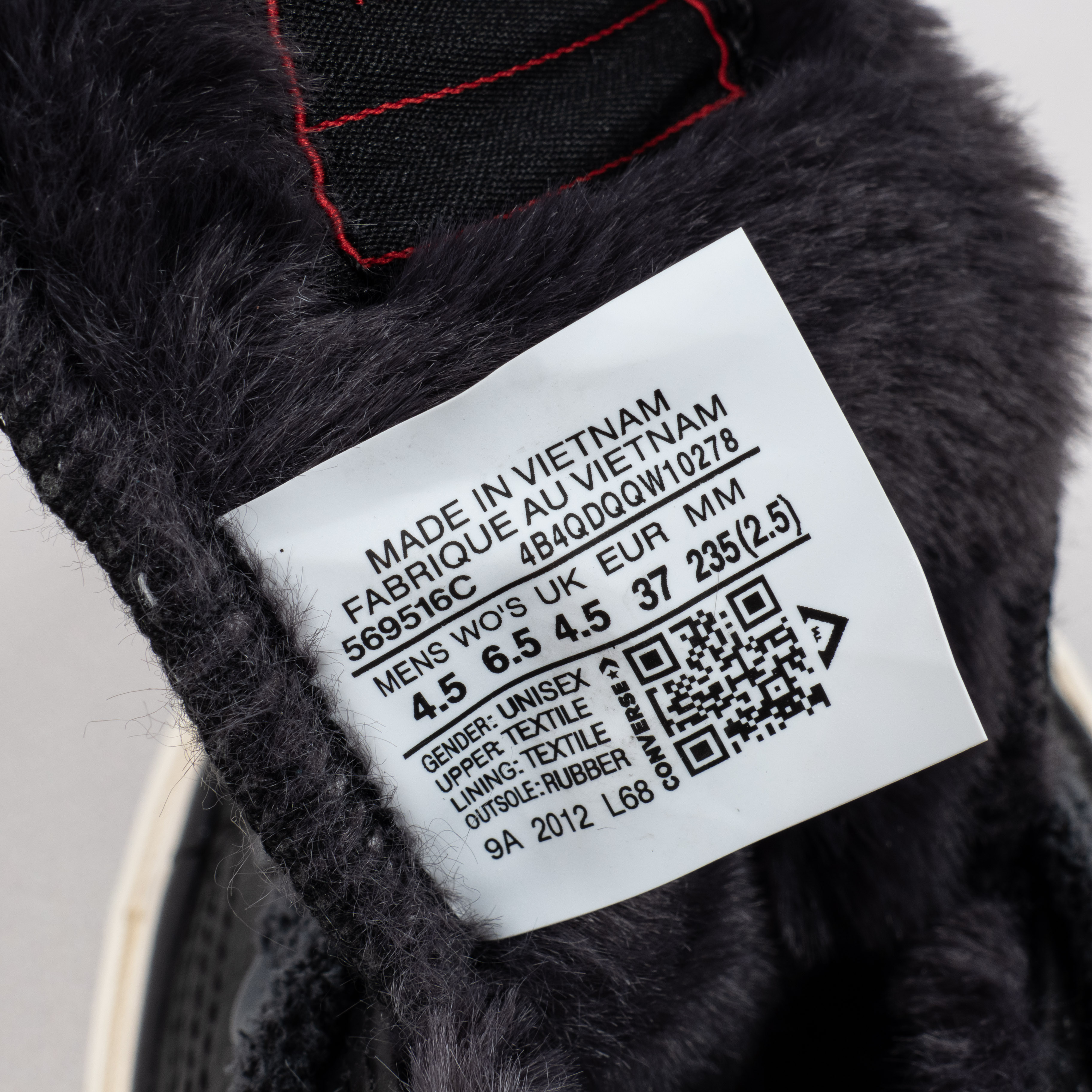 [Free Shipping]男女鞋 Converse Chuck 70s 皮面加绒帆布板鞋569516C