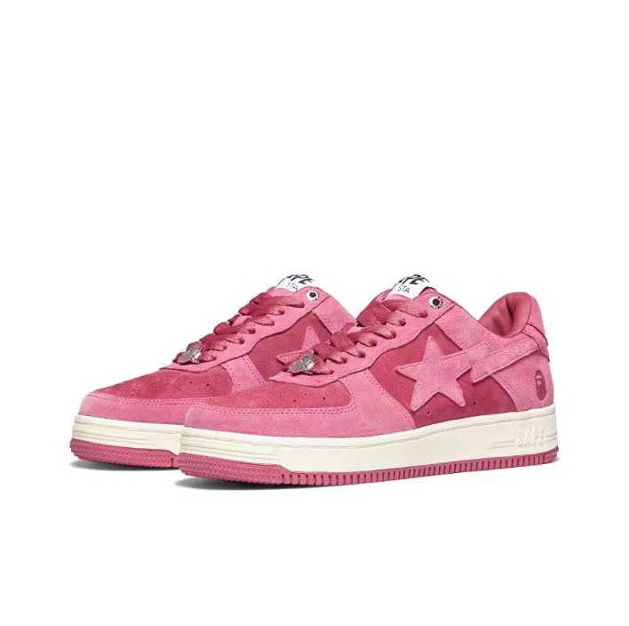 A Bathing Ape Pink Suede
