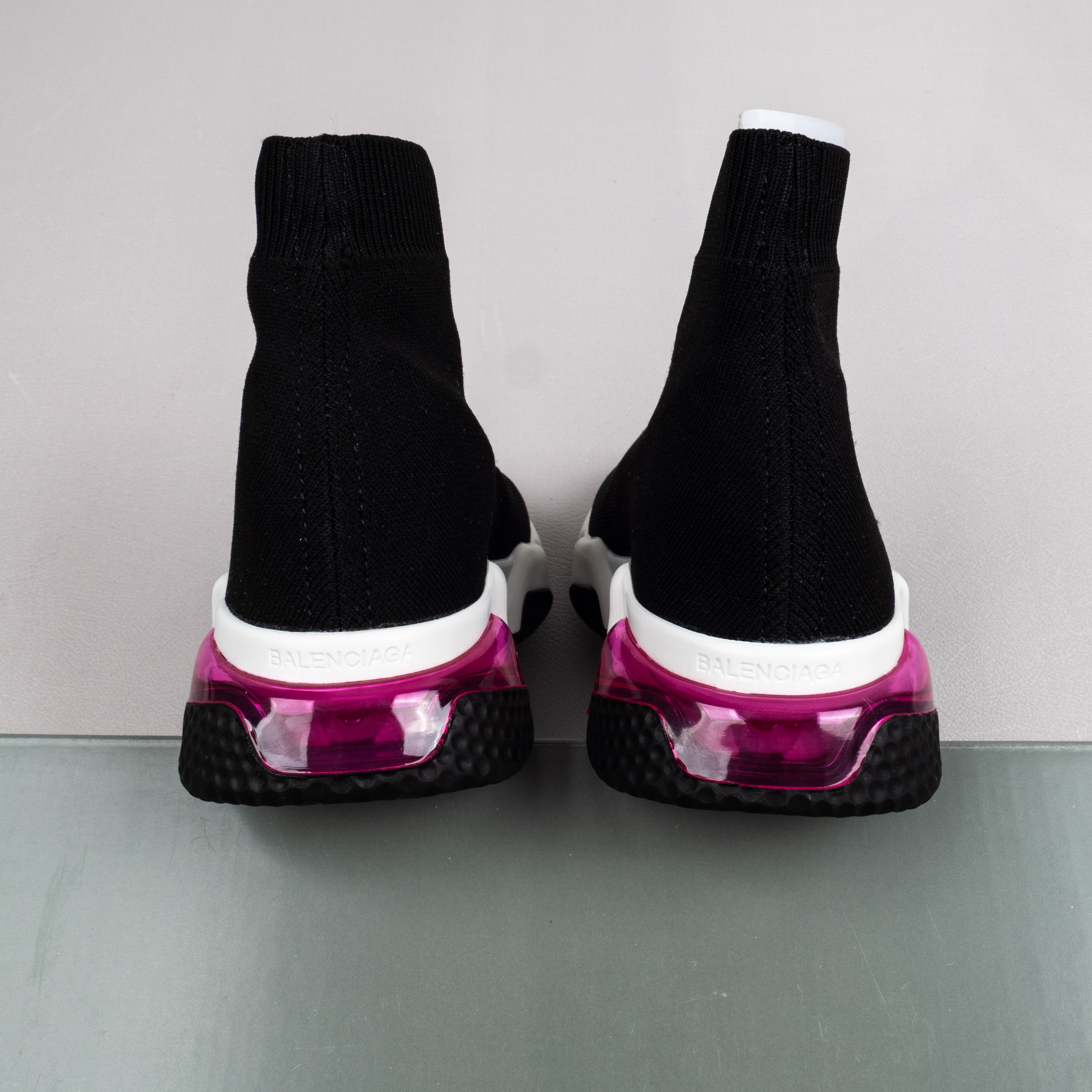 【Free Shipping】男女鞋 巴黎袜子鞋SPEED LOGO印花袜式针织运动鞋