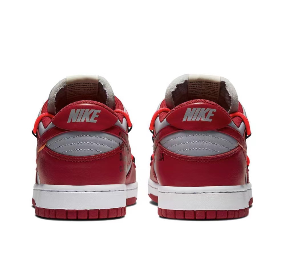 off-White x Futura x SB Dunk University Red