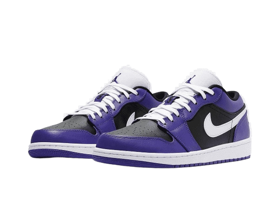 1's Low Court Purple Black