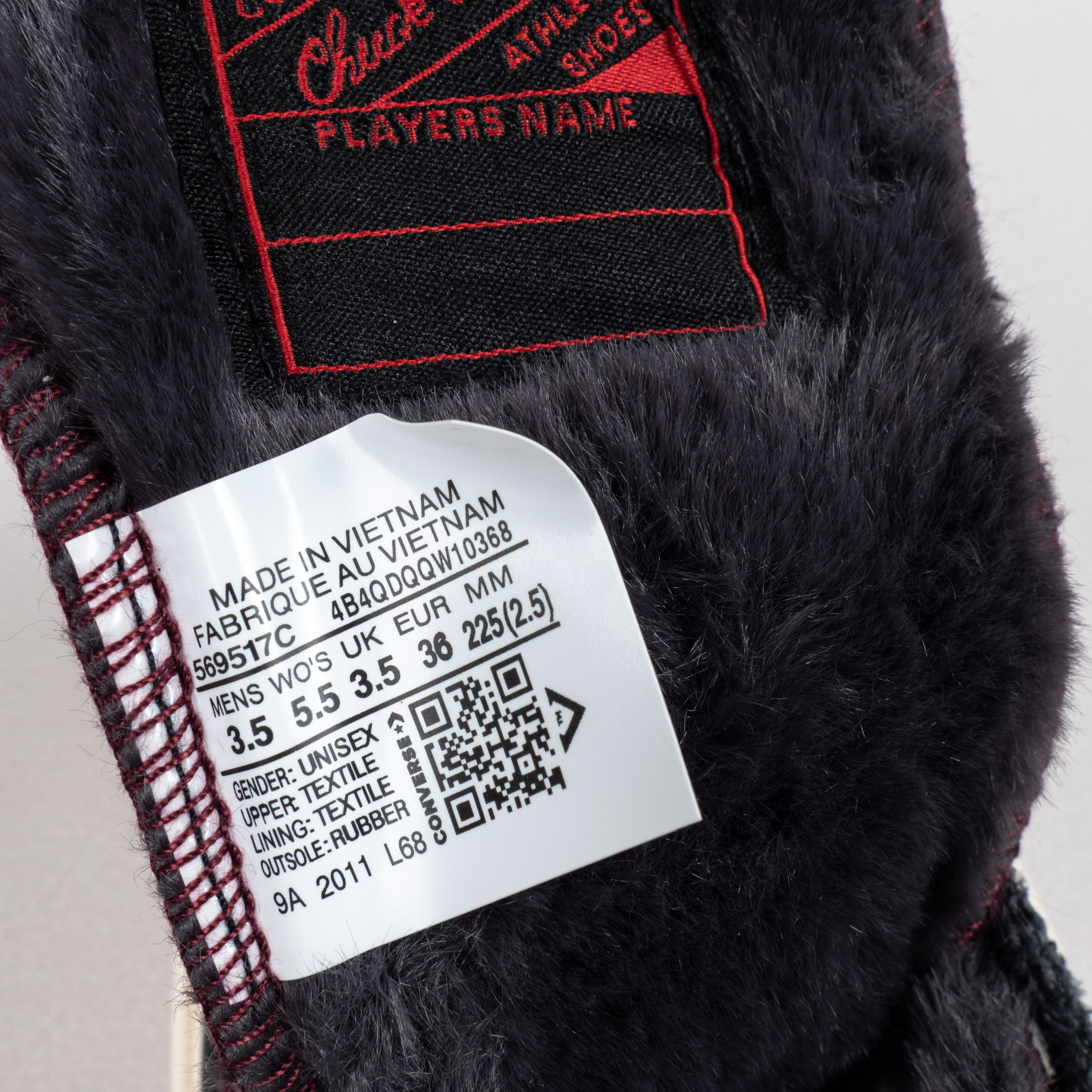 Converse Chuck 70s Leather and fleece canvas sneakers