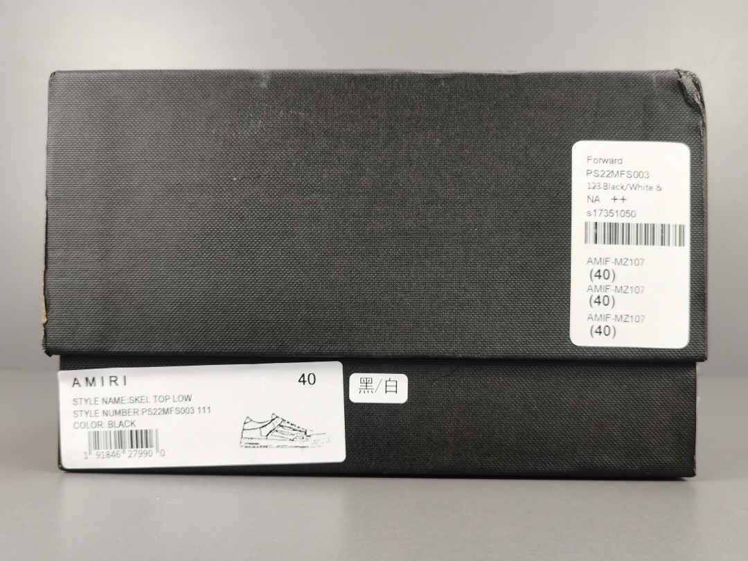 Skel Top Low Black White