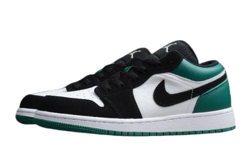 1's Low White Black Mystic Green