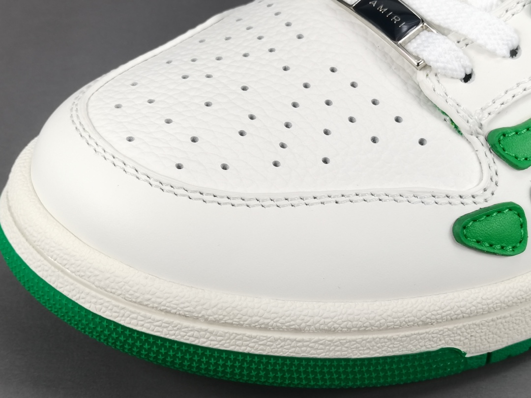 Skel Top Low White Green