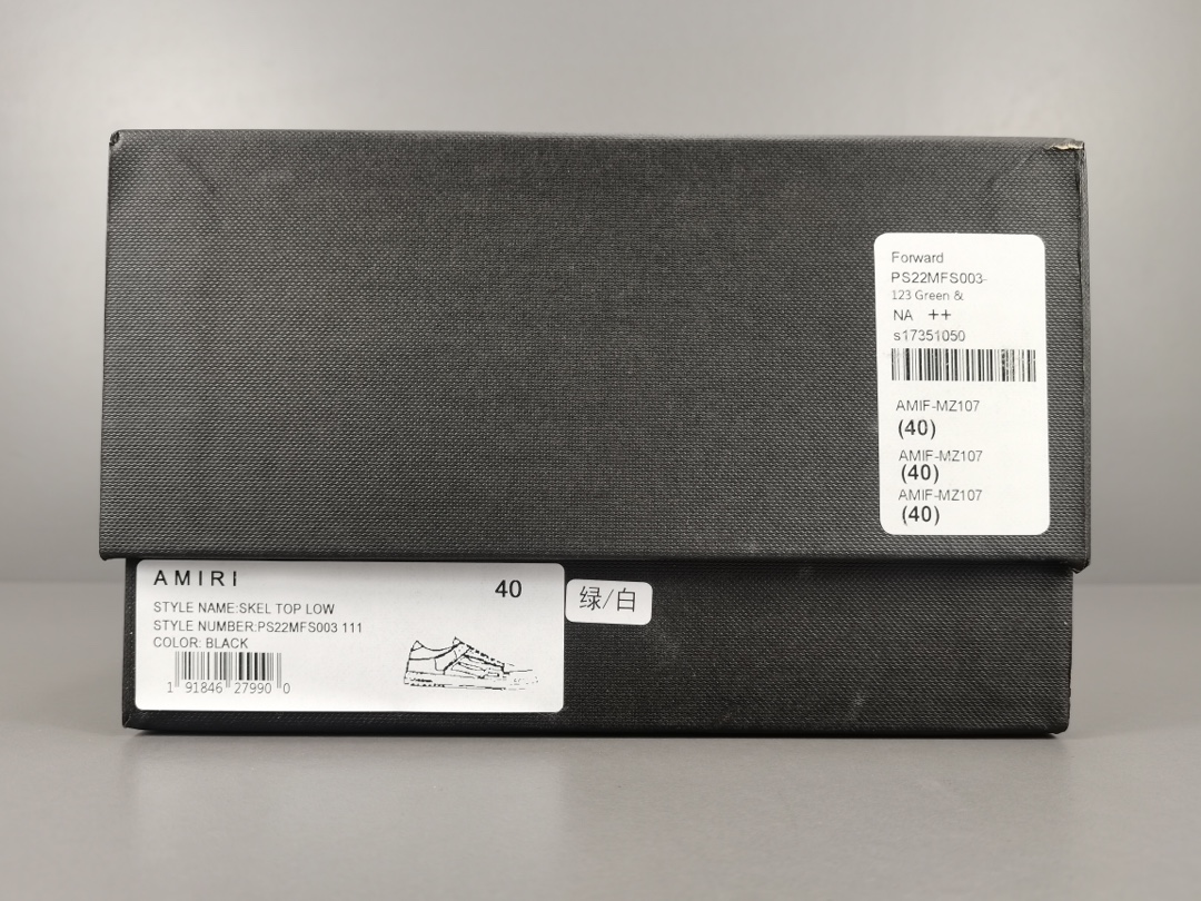 Skel Top Low White Green