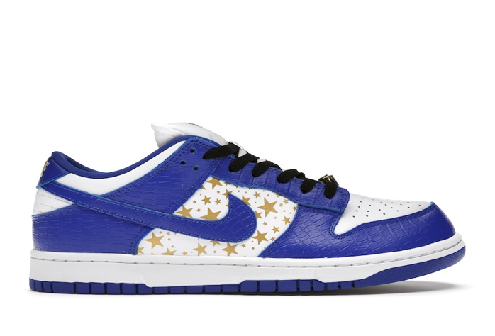 SB Dunk Low Supreme Stars Hyper Royal