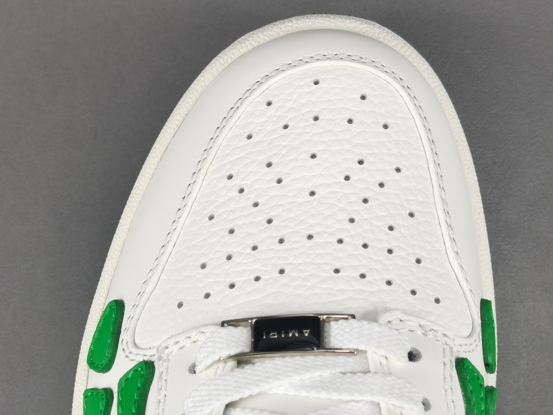 Skel Top Low White Green