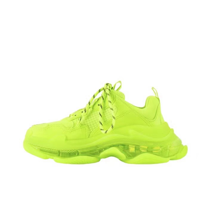 Triple S Clear Sole Fluo Yellow